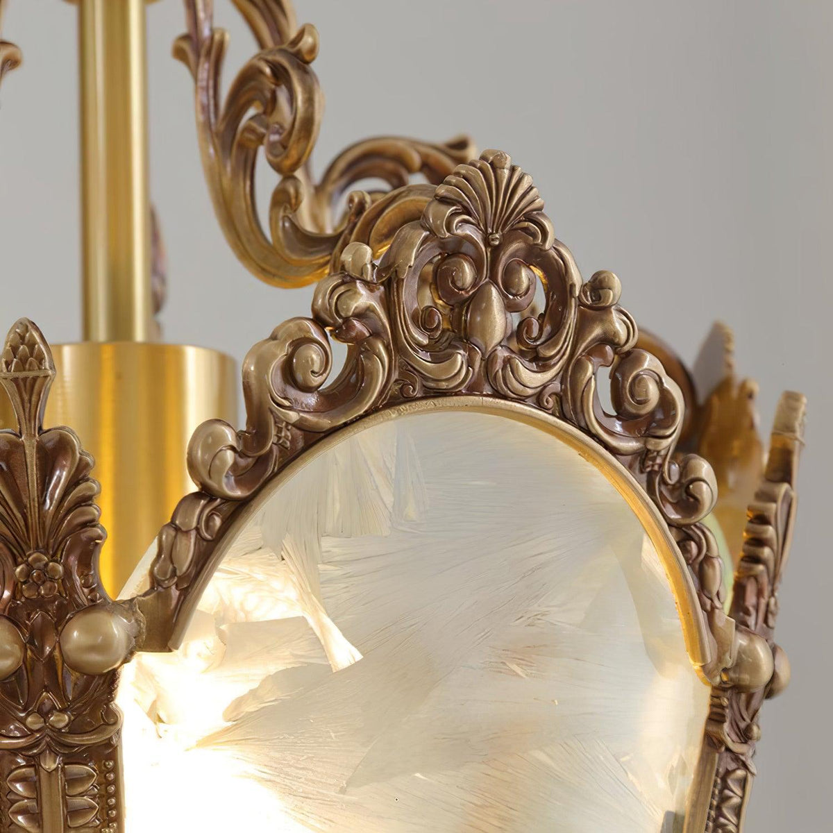 Auririelle Pendant Lamp Brass Empire Antique Elegant