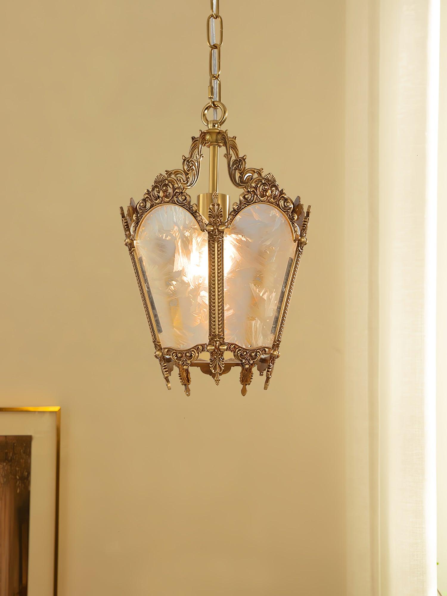 Auririelle Pendant Lamp Brass Empire Antique Elegant