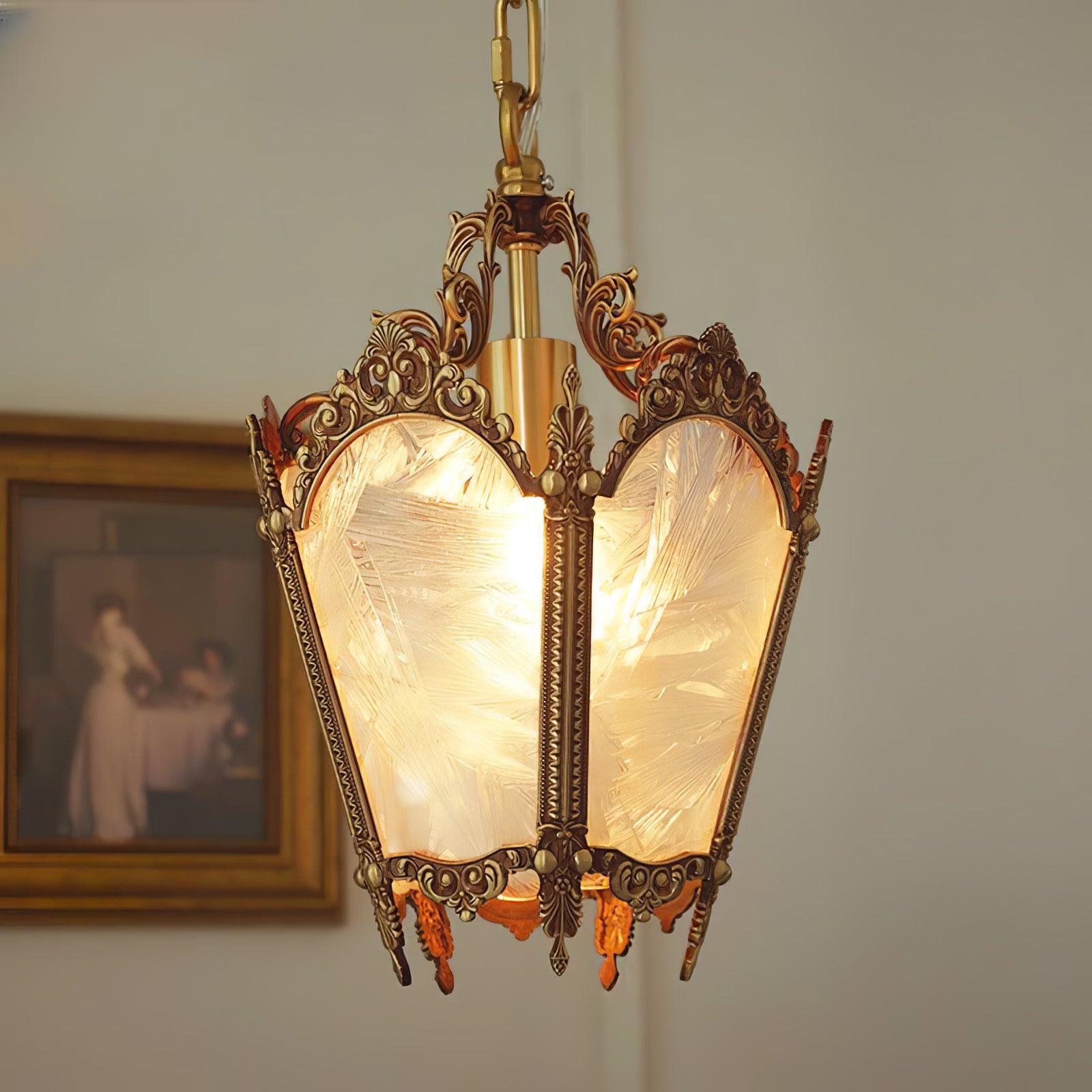 Auririelle Pendant Lamp Brass Empire Antique Elegant