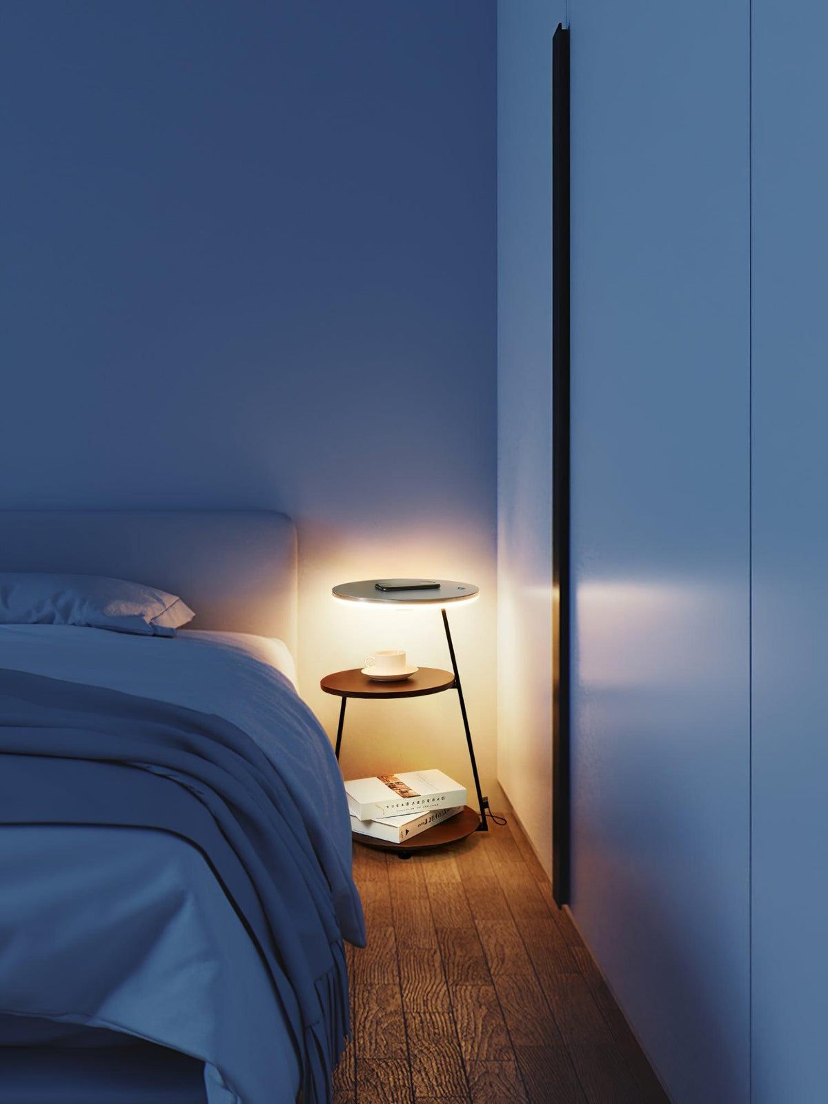 Mard Wood Contemporary Floor Lamp