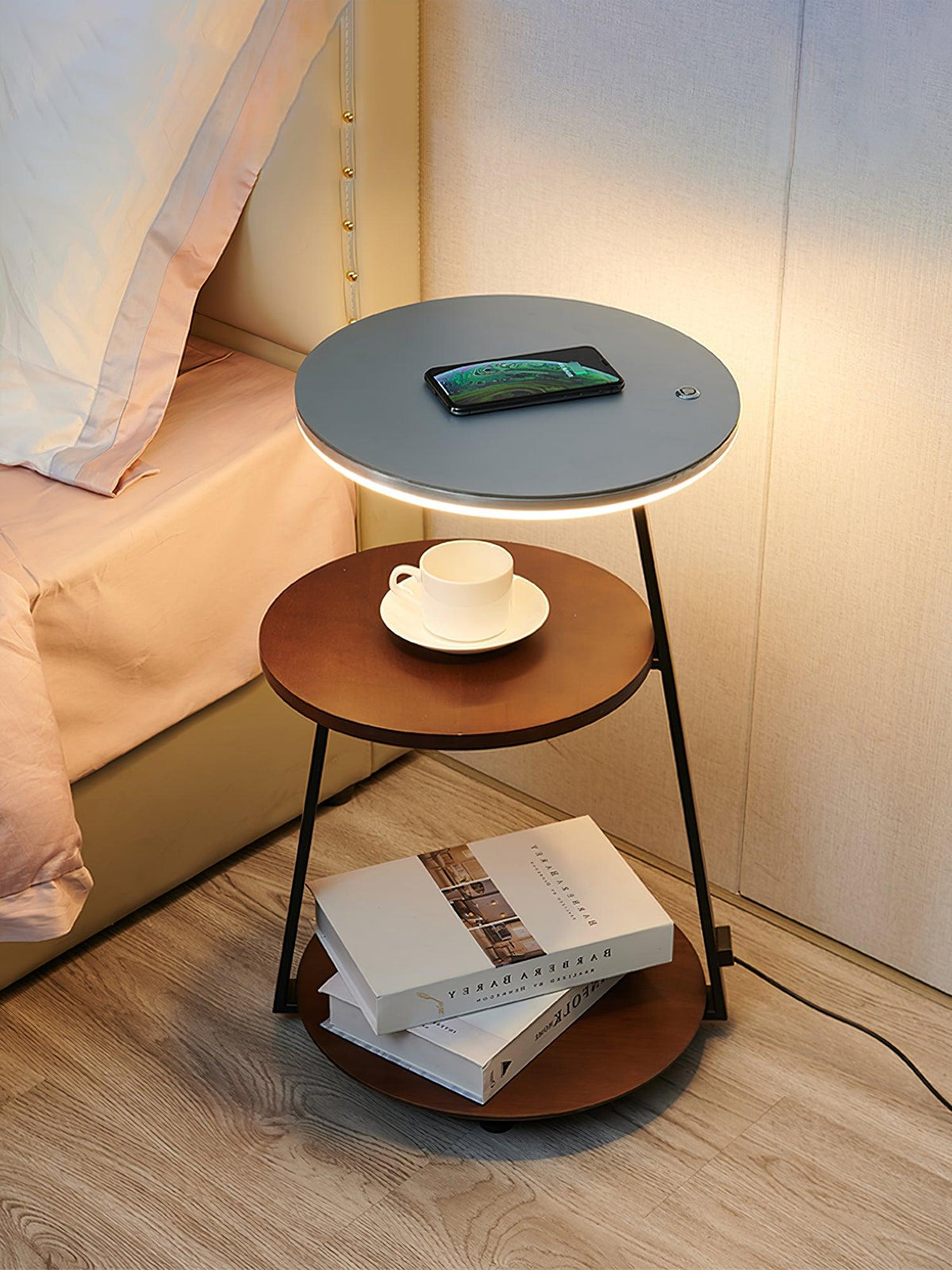 Mard Wood Contemporary Floor Lamp