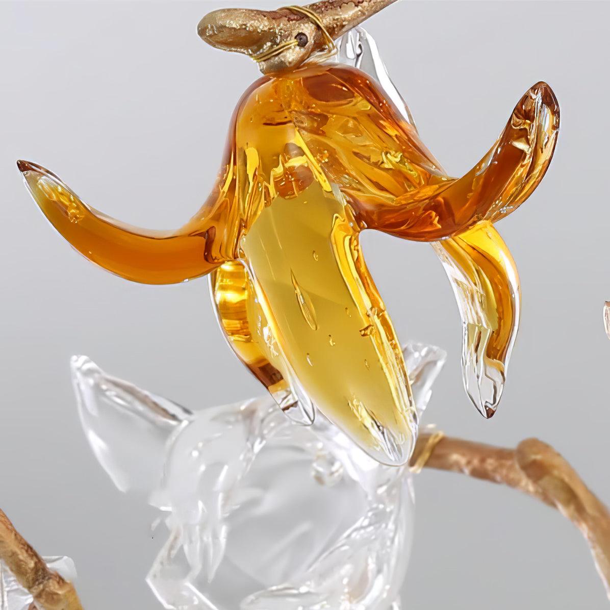 Ulfuvye Postmodern Luxury Branch Brass Crystal Chandelier