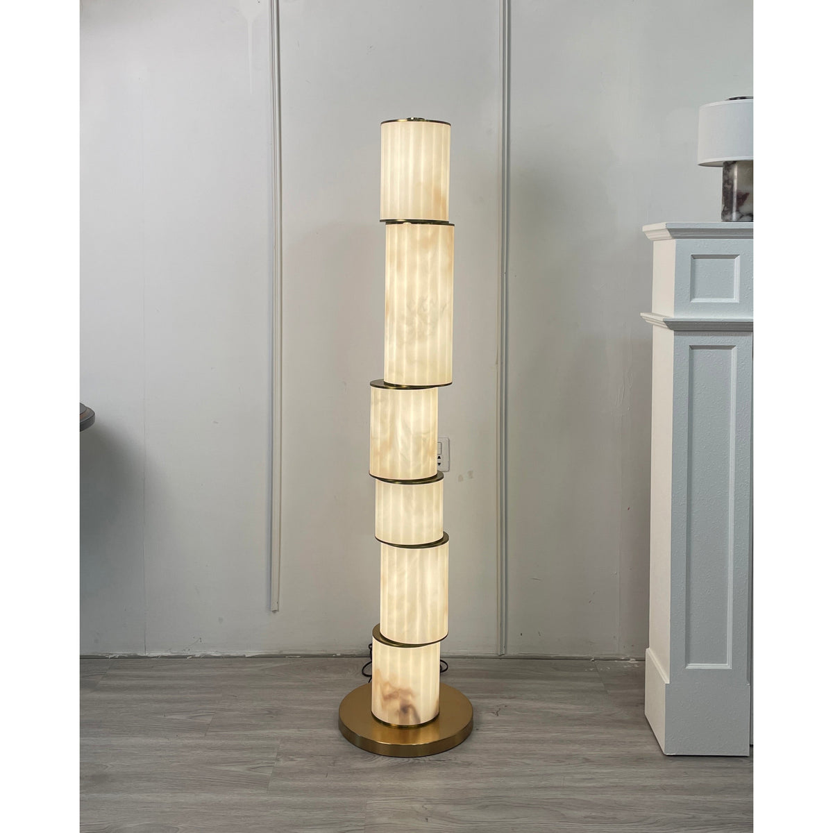 Durell Alabaster Floor Lamp