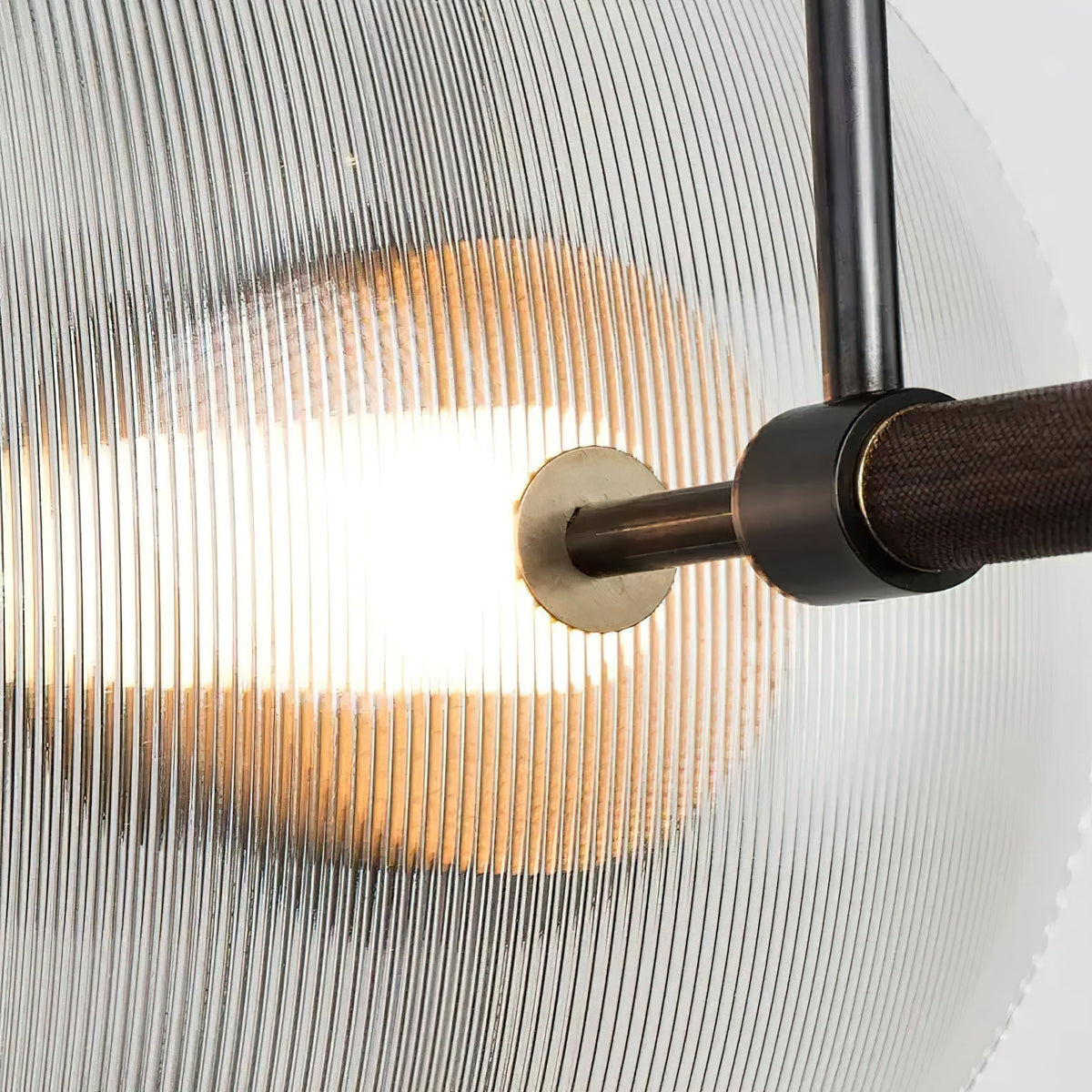 Norduvyn Modern Minimalist Art Metal Glass Wall Lamp