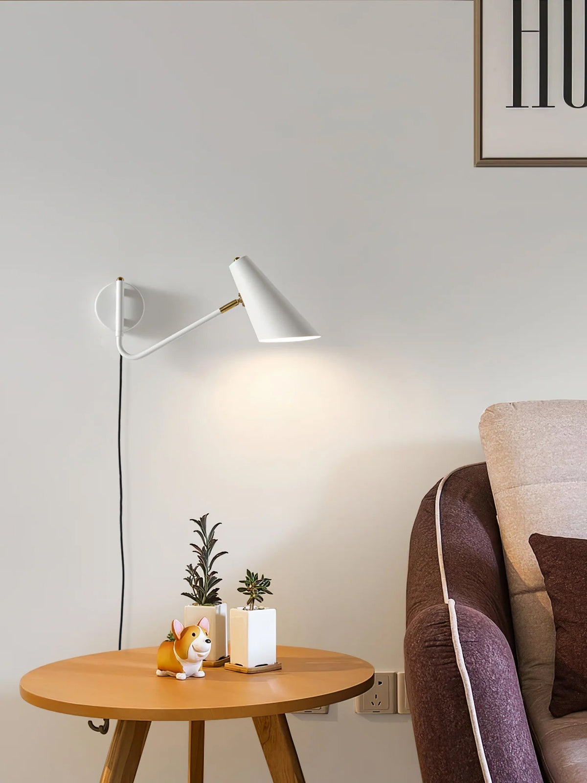Canore Modern Minimalist Plug-in Sconce Wall lamp