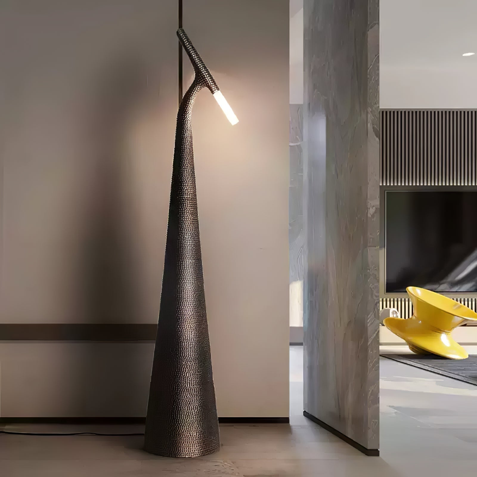 Sysolyra Textured Resin Floor Lamp