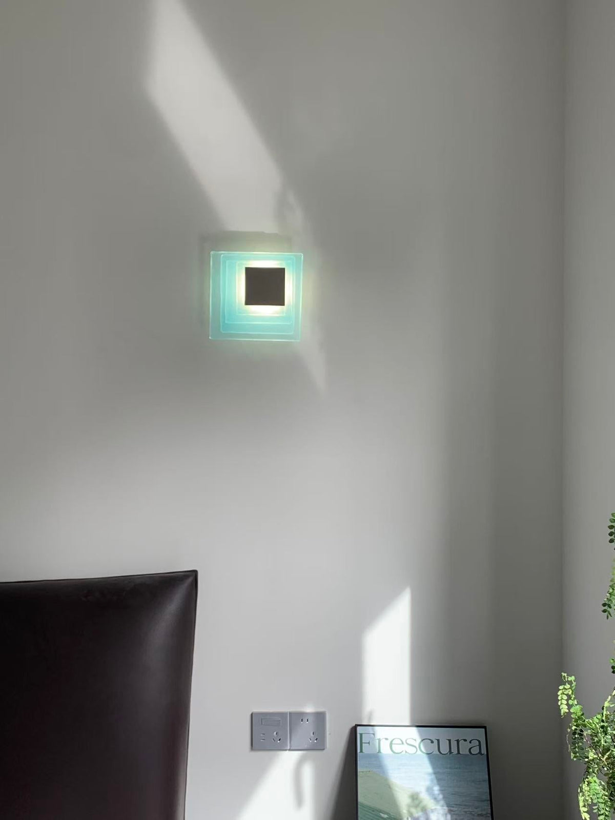 Cleo Glass Water Cube Cascade Sconce
