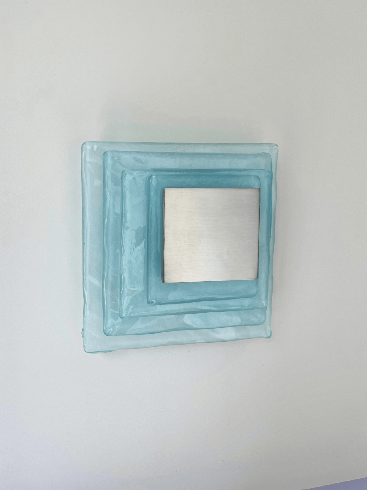 Cleo Glass Water Cube Cascade Sconce
