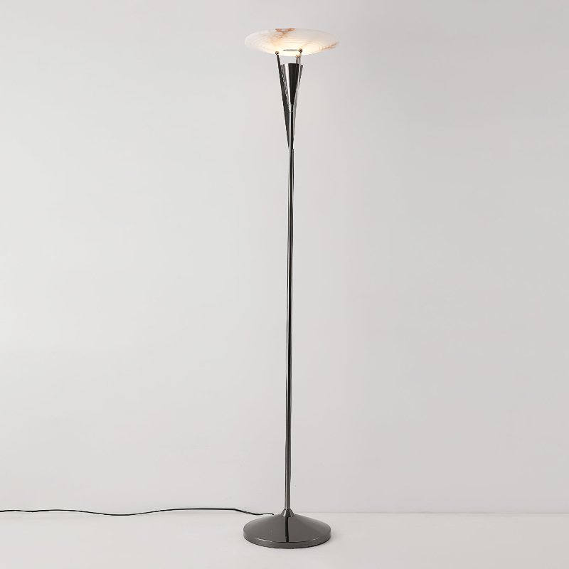 Veloros Cone Alabaster Floor Lamp