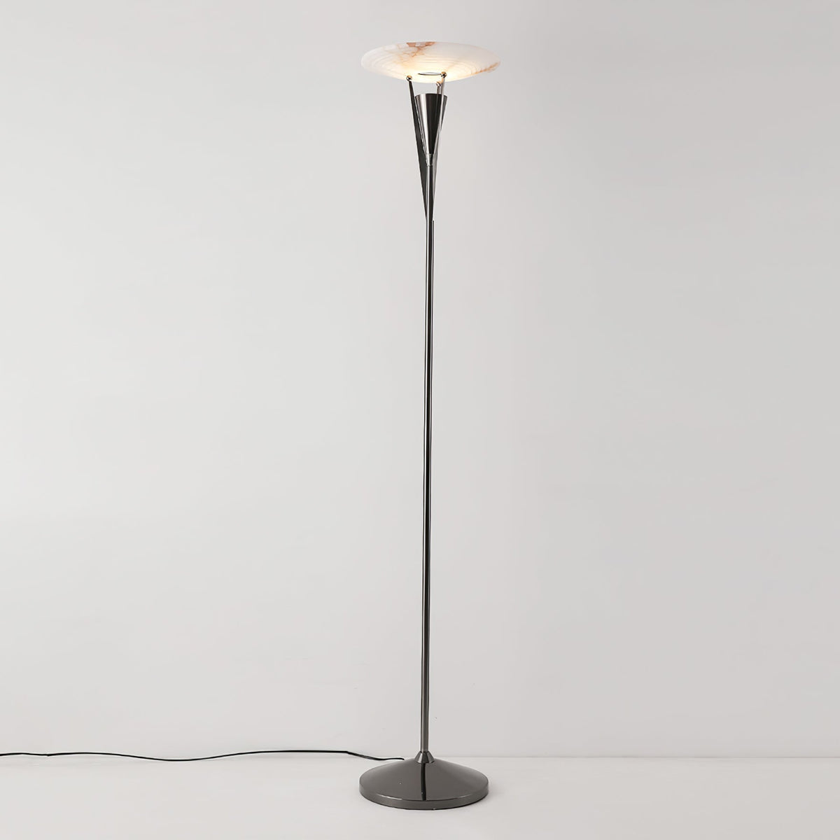 Veloros Cone Alabaster Floor Lamp