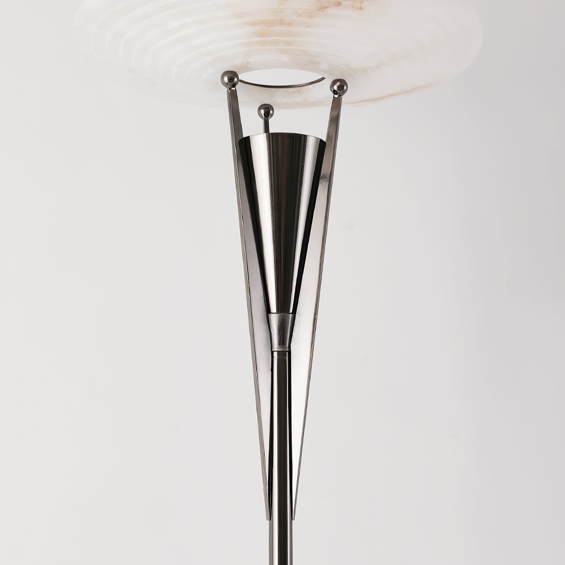 Veloros Cone Alabaster Floor Lamp