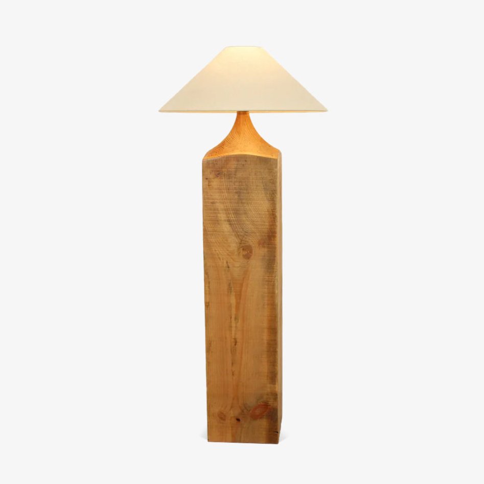 Rustica Timber Column Floor Lamp