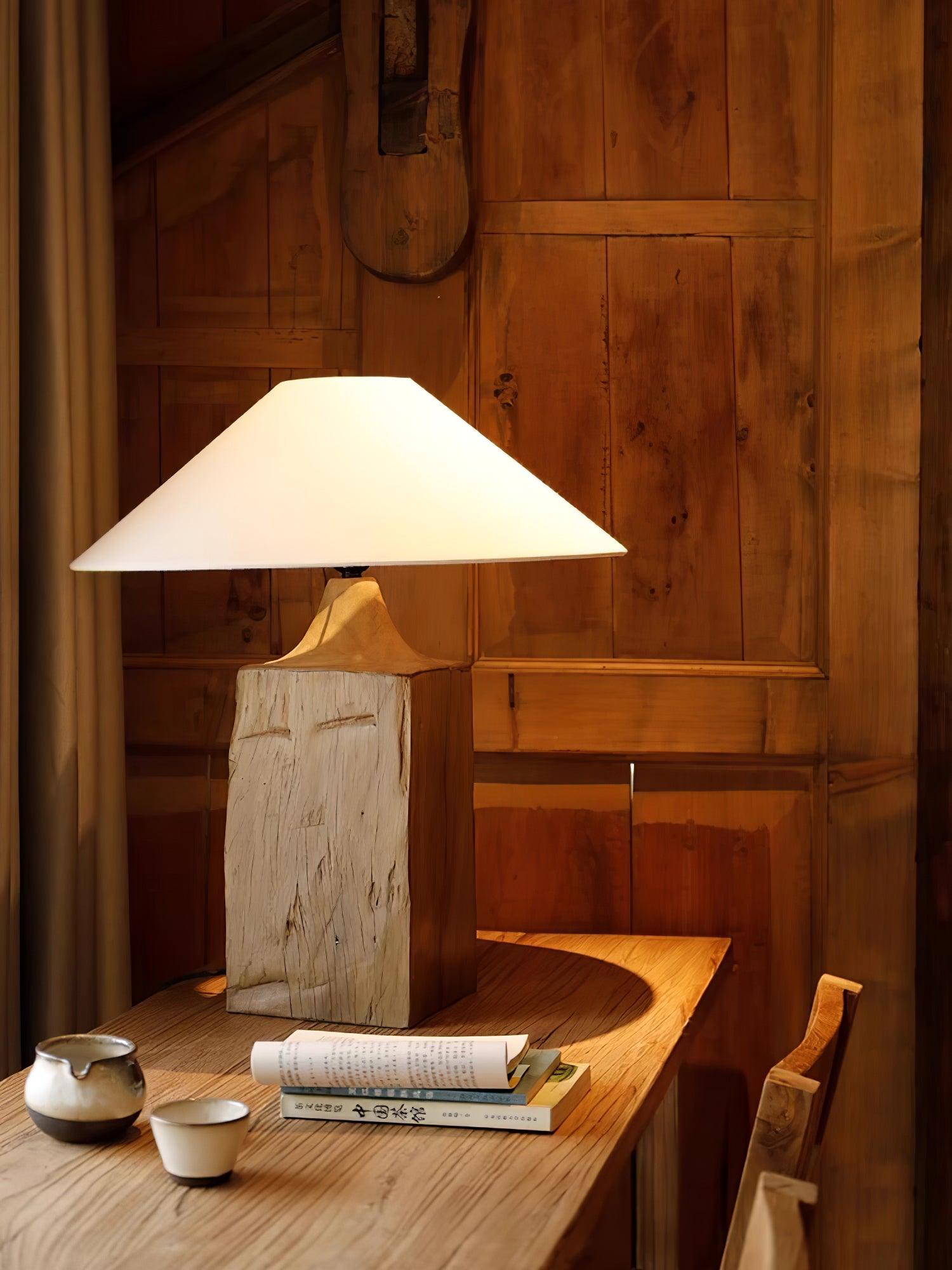 Rustica Timber Column Floor Lamp