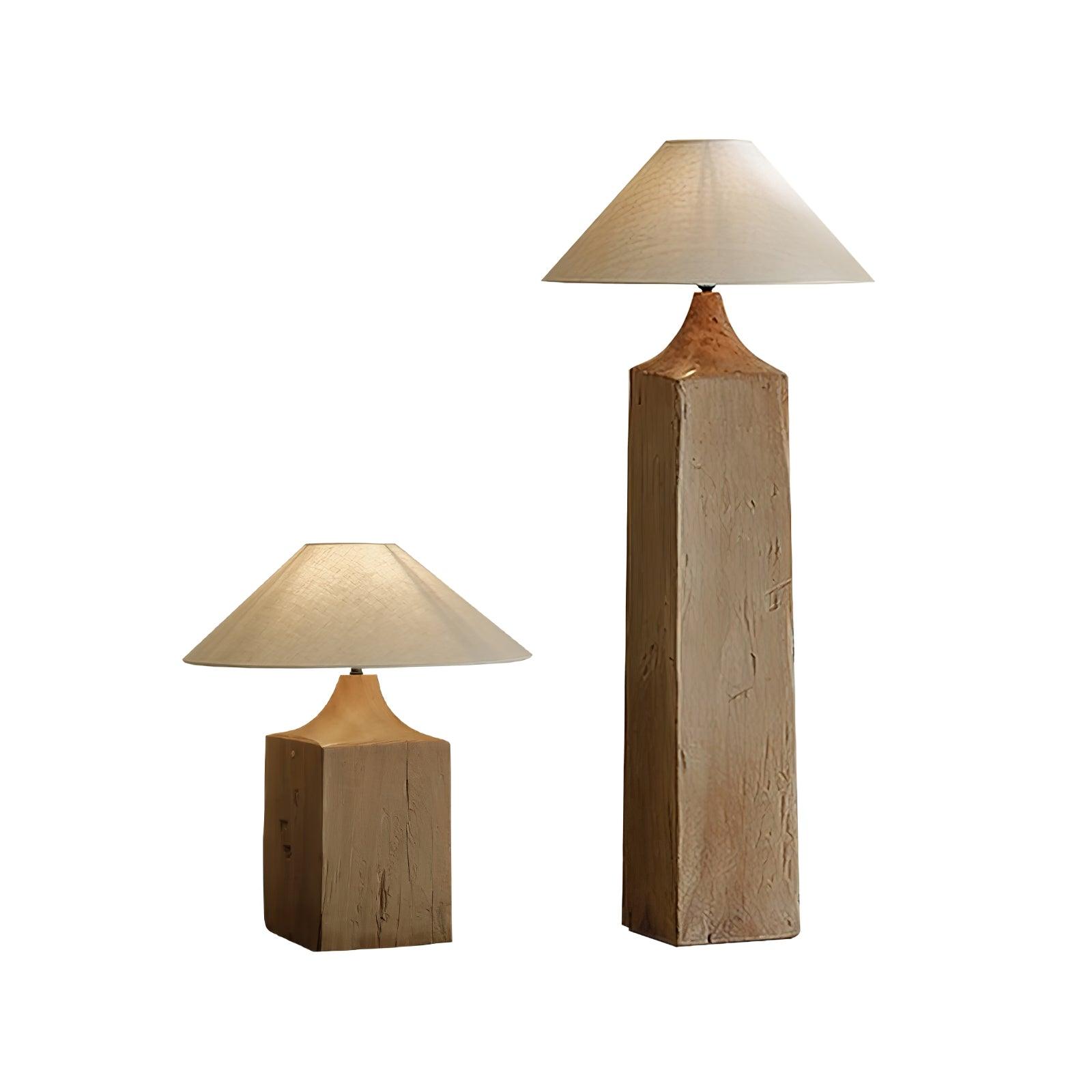 Rustica Timber Column Floor Lamp