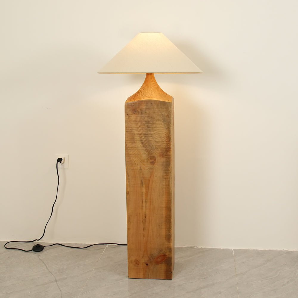 Rustica Timber Column Floor Lamp