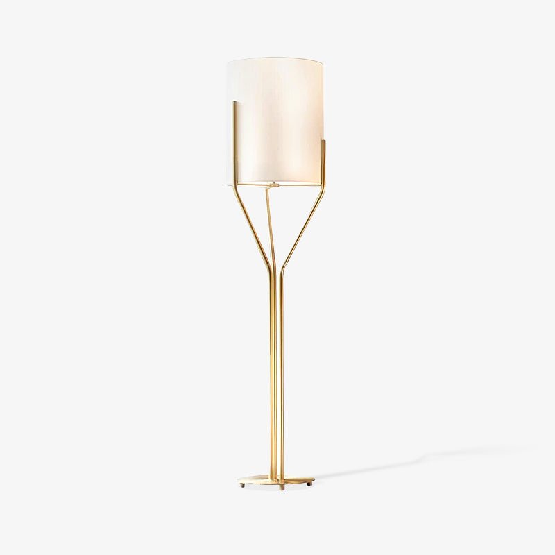 Aureina Glam Brass Floor Lamp
