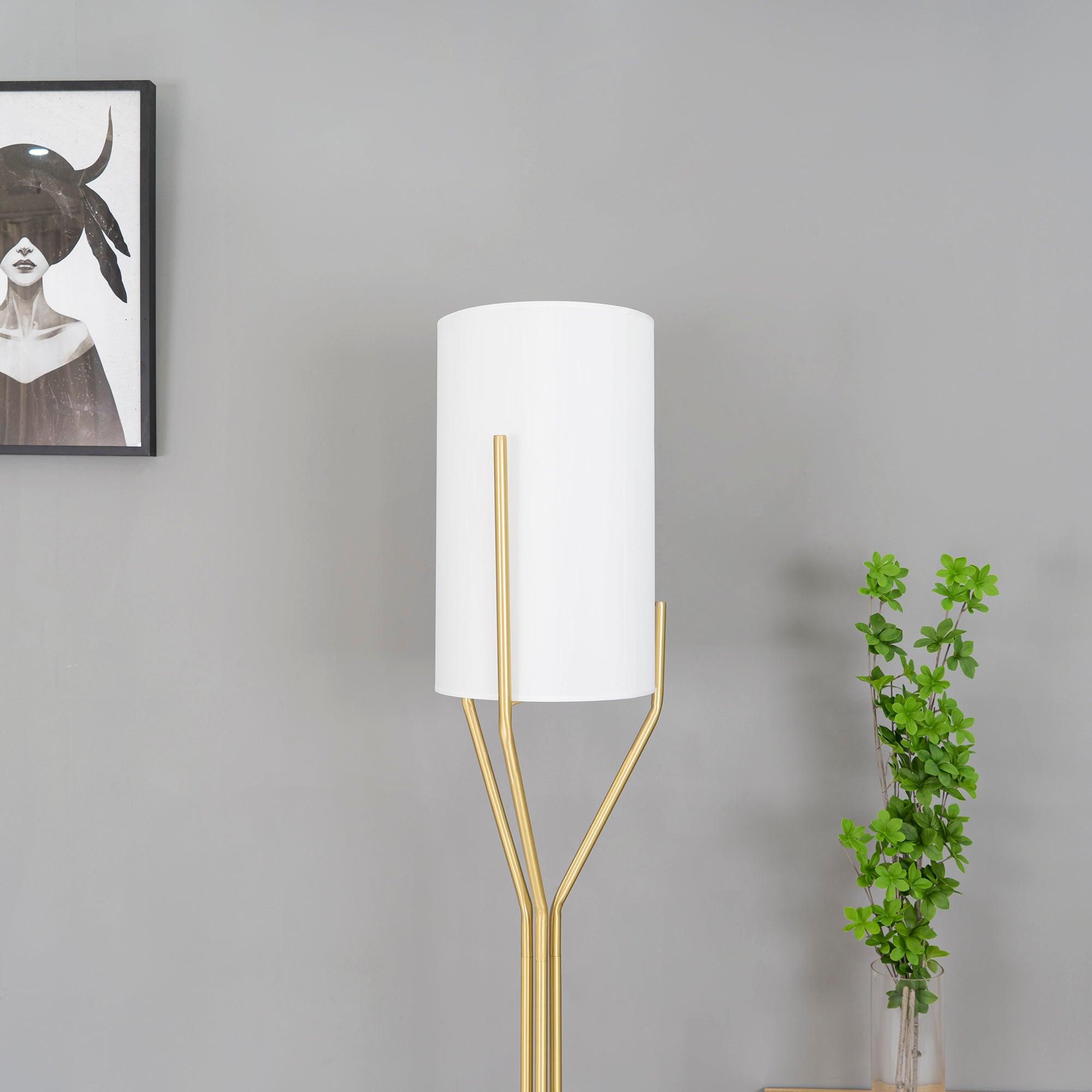 Aureina Glam Brass Floor Lamp