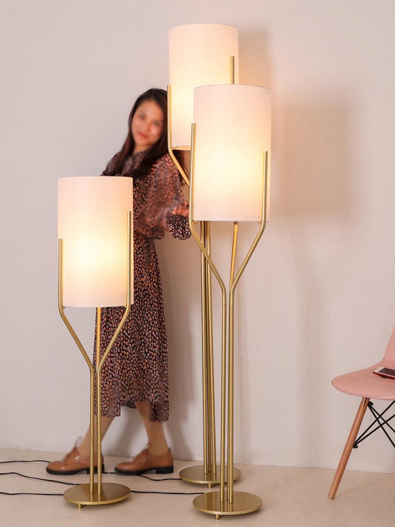 Aureina Glam Brass Floor Lamp