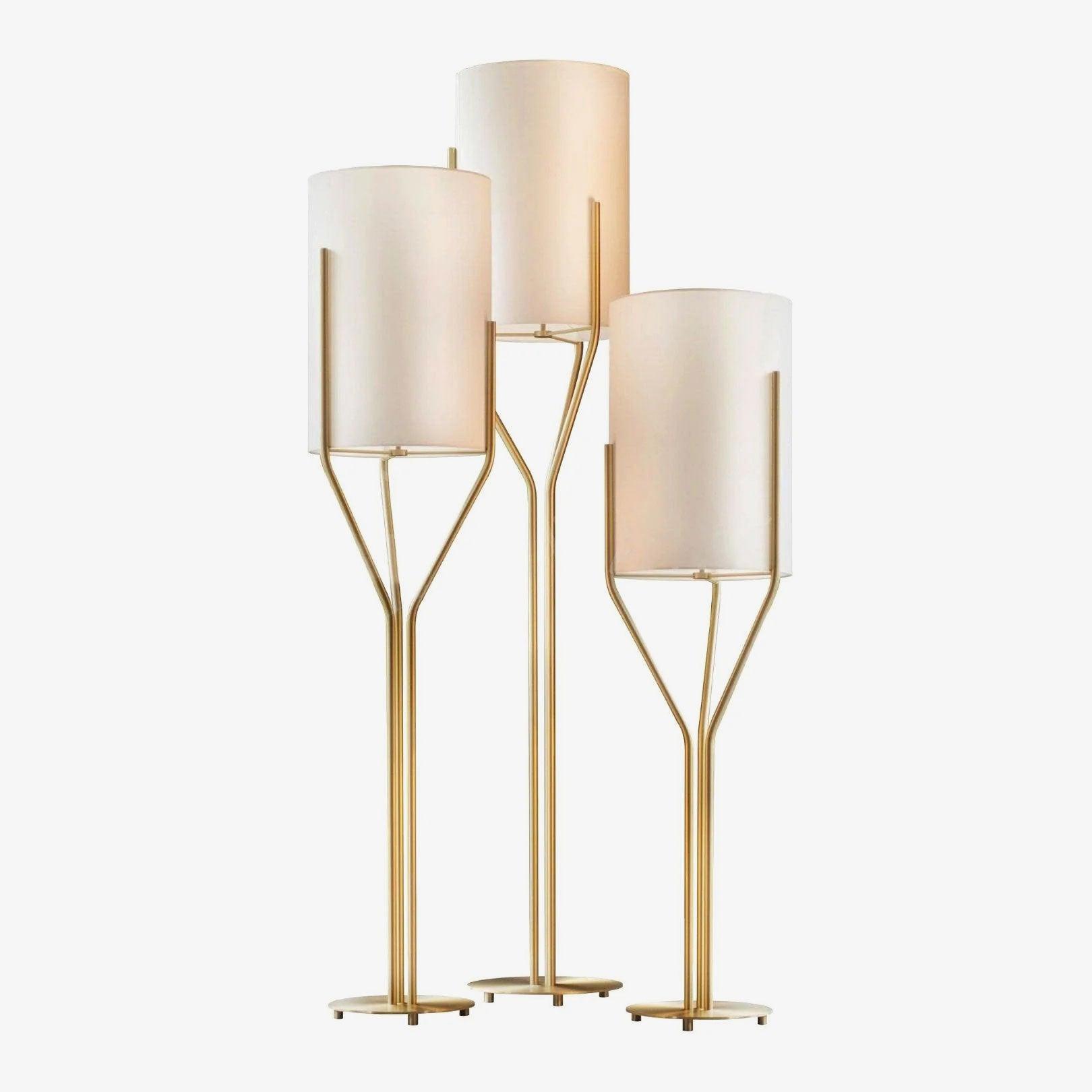 Aureina Glam Brass Floor Lamp