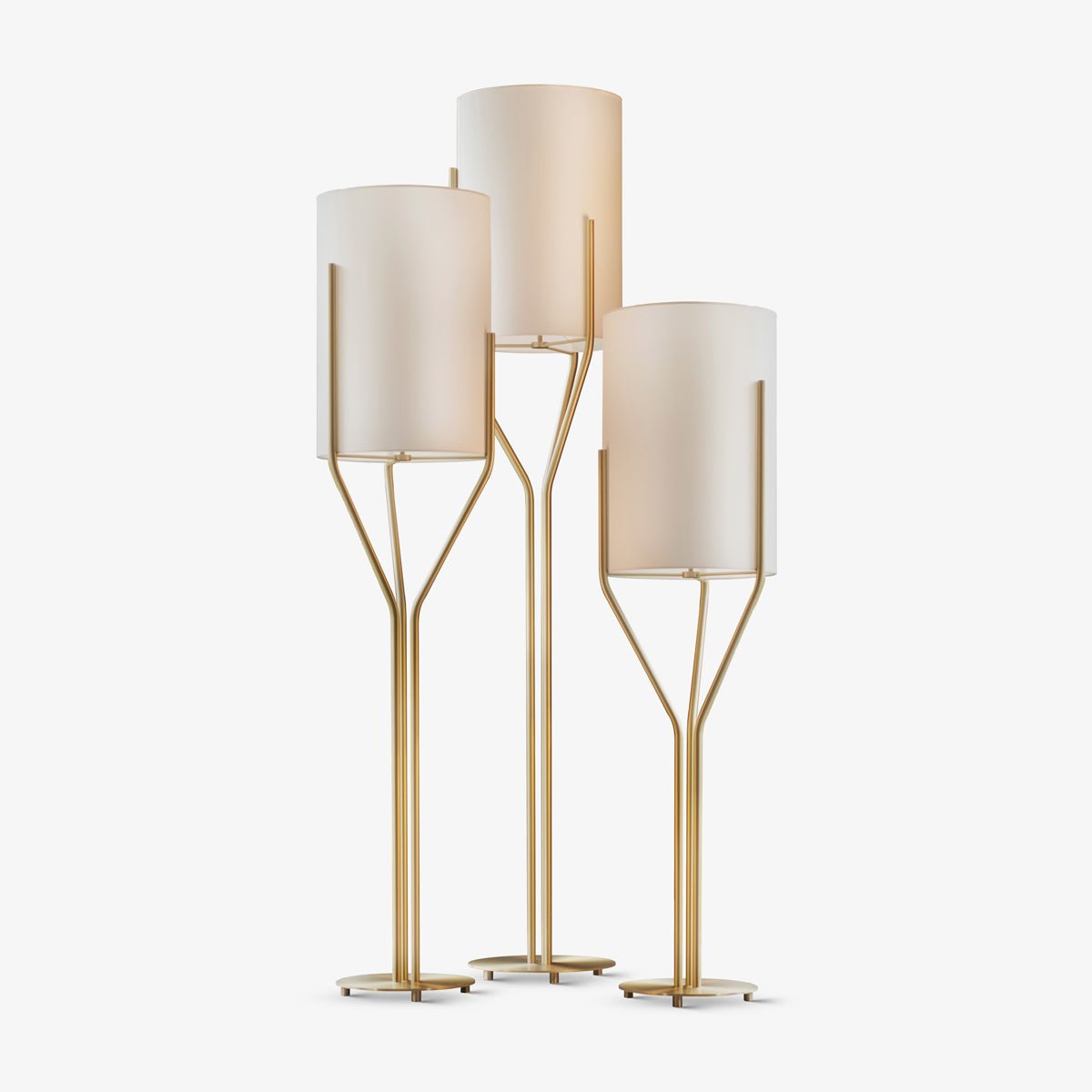 Aureina Glam Brass Floor Lamp