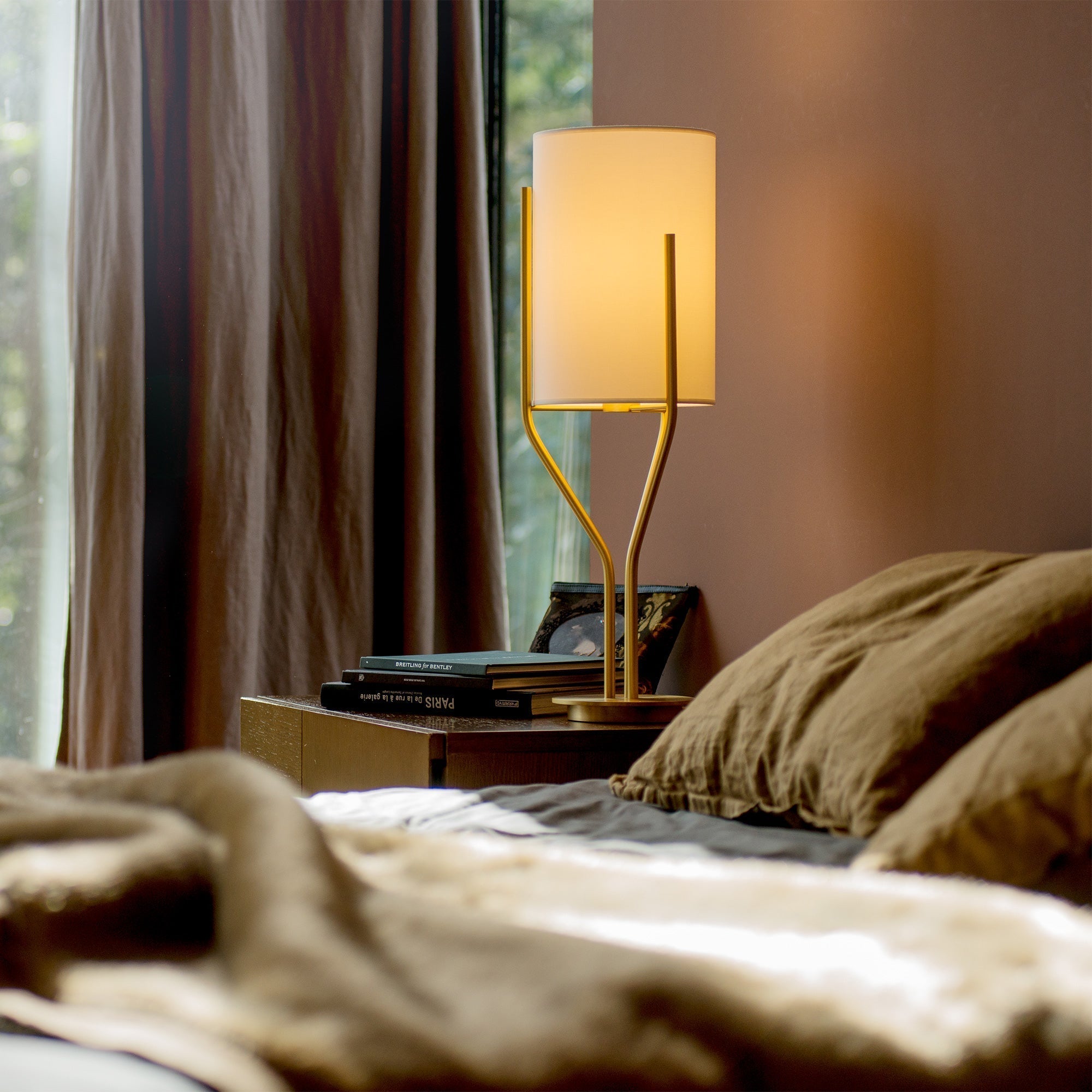 Aureina Glam Brass Floor Lamp