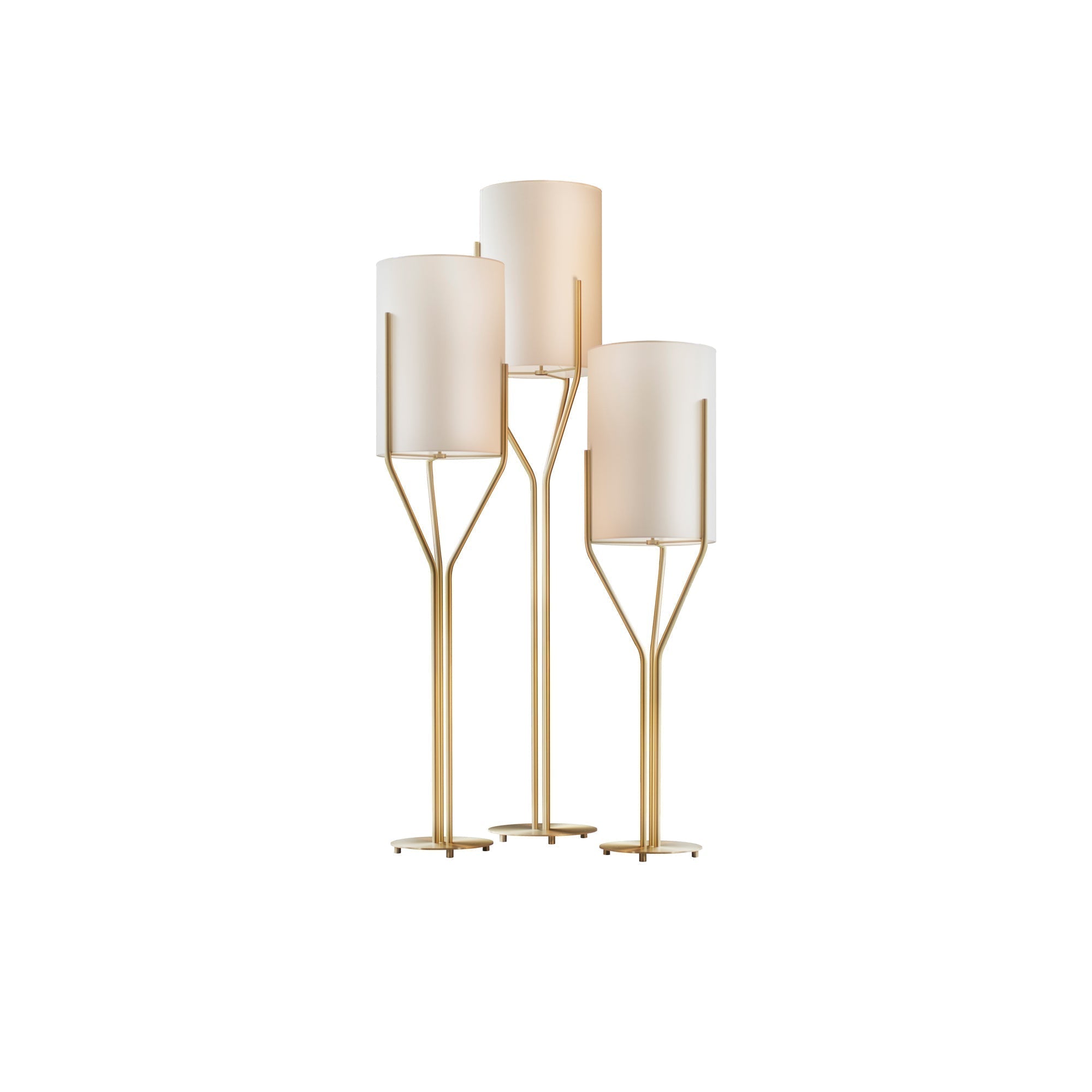 Aureina Glam Brass Floor Lamp