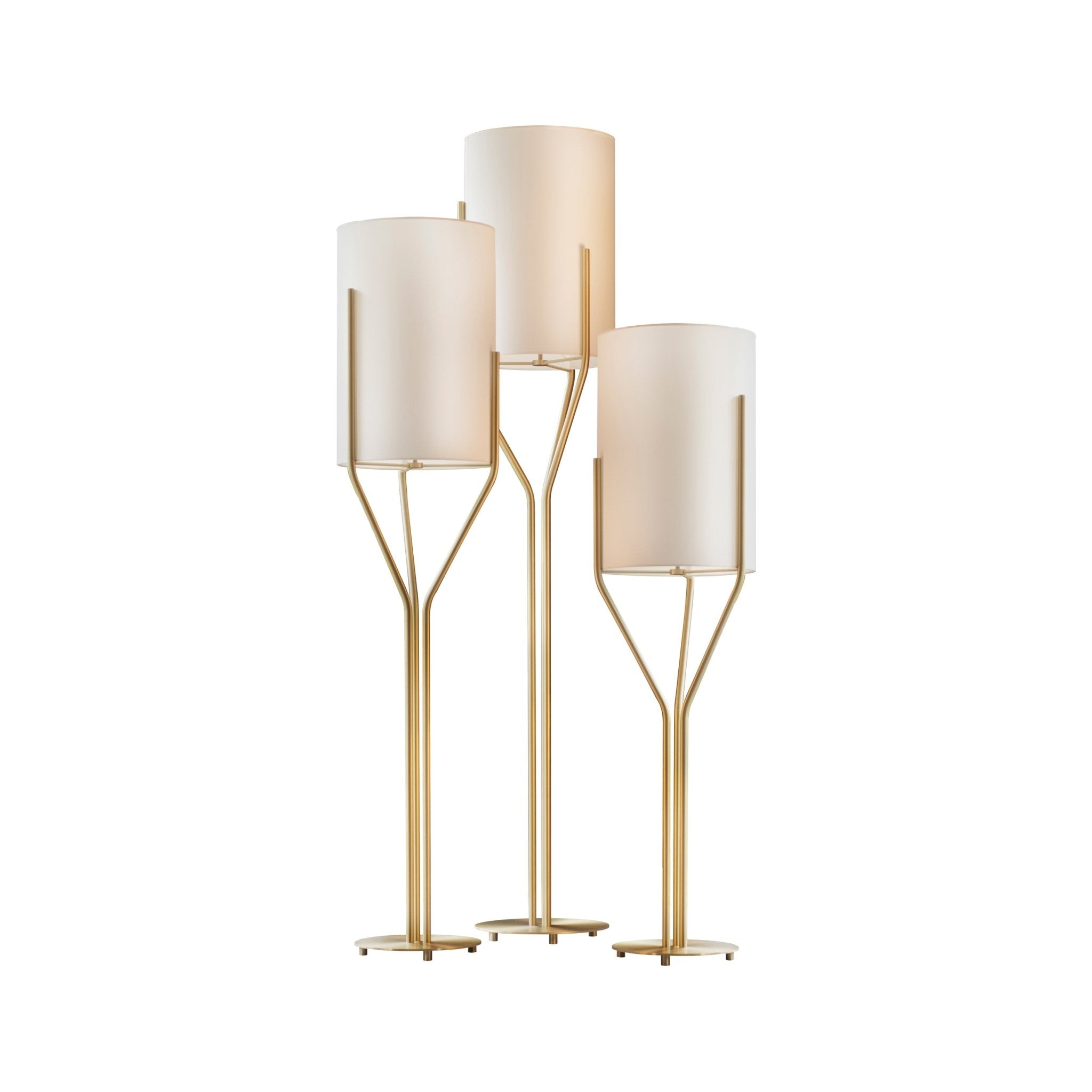 Aureina Glam Brass Floor Lamp