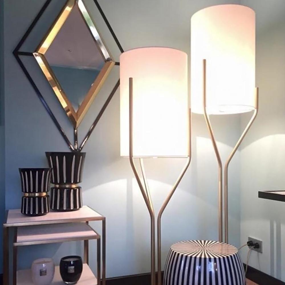 Aureina Glam Brass Floor Lamp