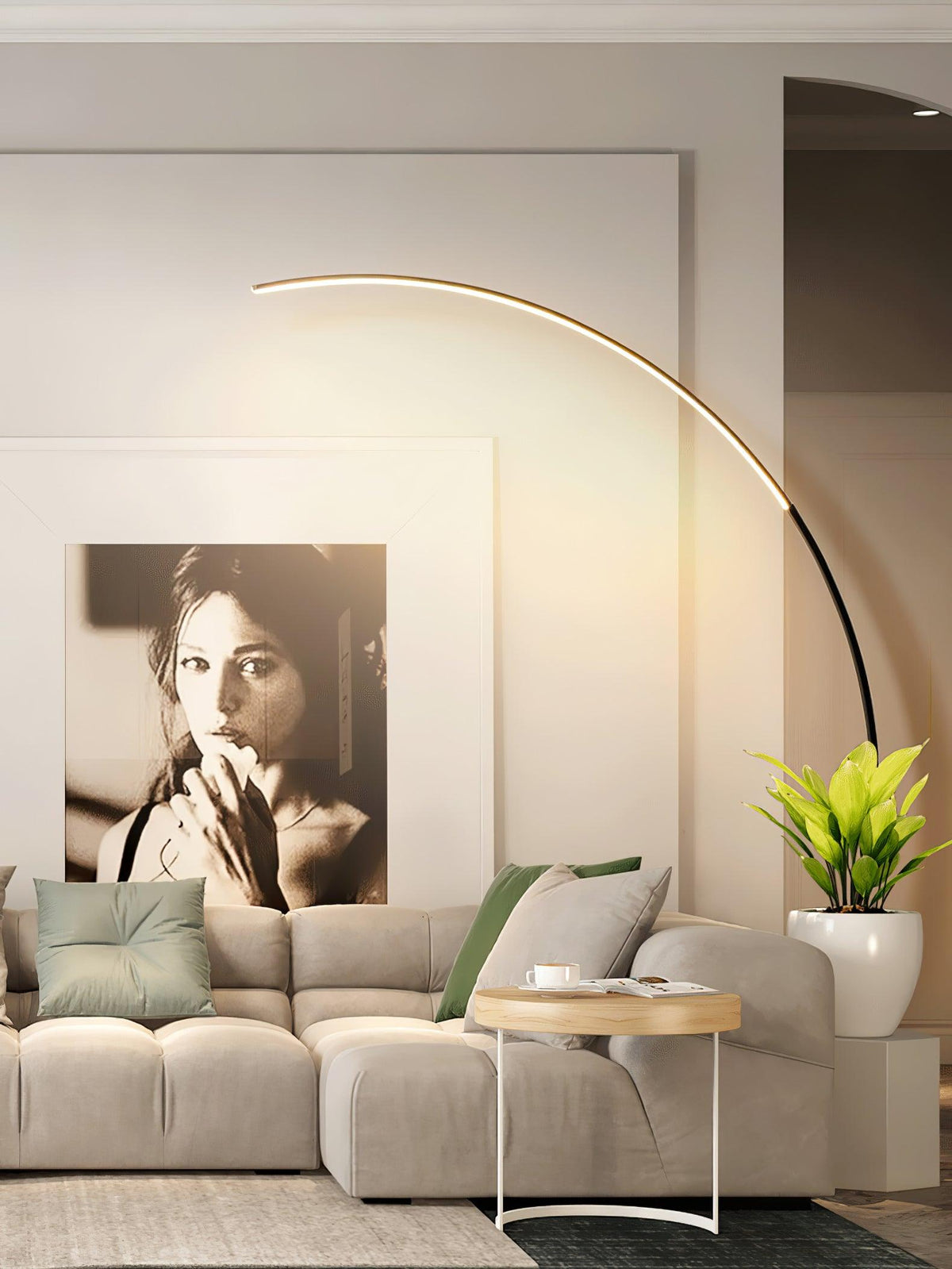 Zophaor Mid-Century Glass & Brass Wall Light