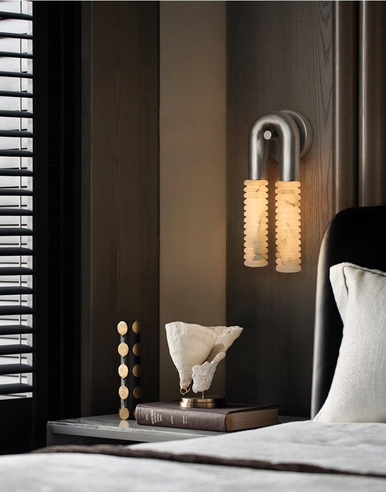 Talbe Alabaster Arc Ridge Modern Wall Lamp