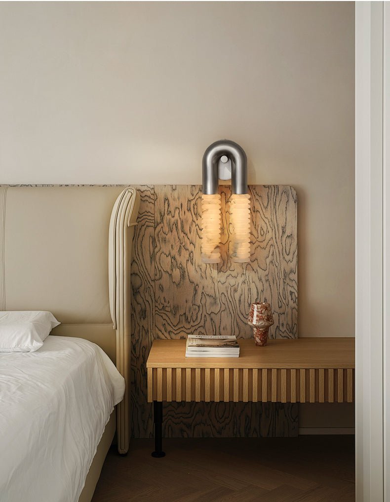 Talbe Alabaster Arc Ridge Modern Wall Lamp