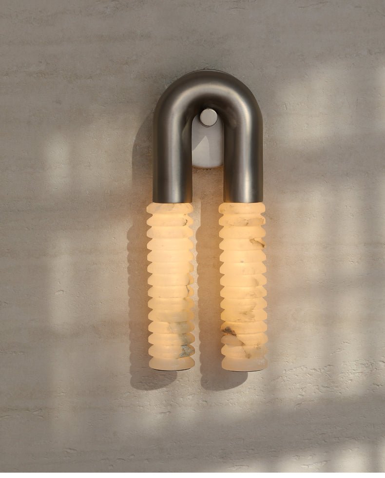 Talbe Alabaster Arc Ridge Modern Wall Lamp