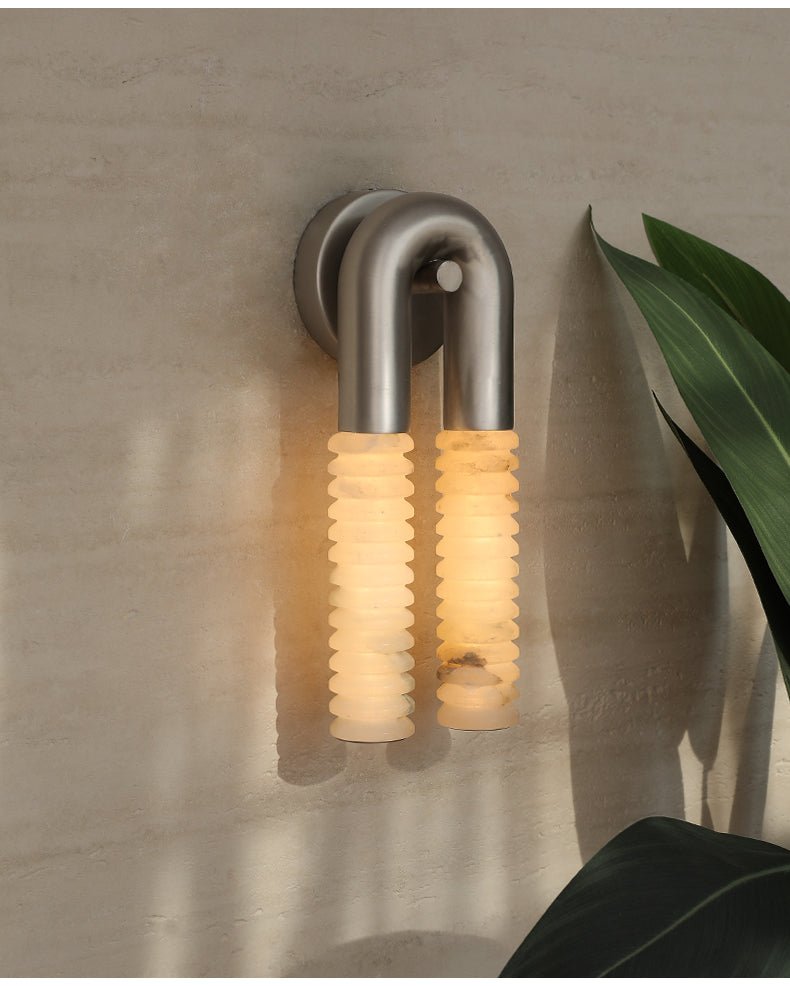 Talbe Alabaster Arc Ridge Modern Wall Lamp