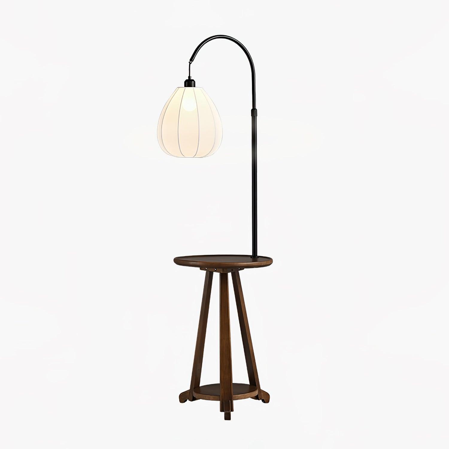 Vazoril Multifunctional Wood Fabric Floor Lamp