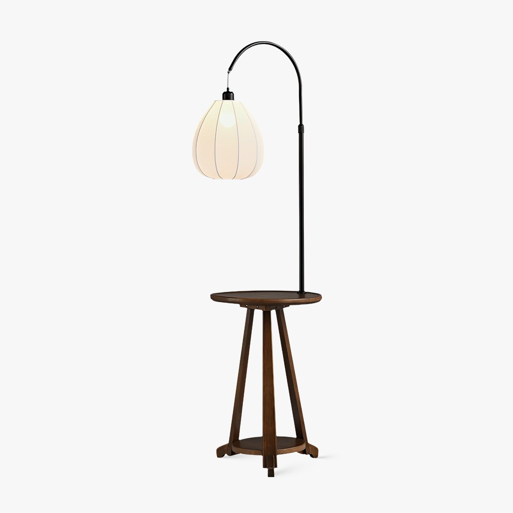 Vazoril Multifunctional Wood Fabric Floor Lamp