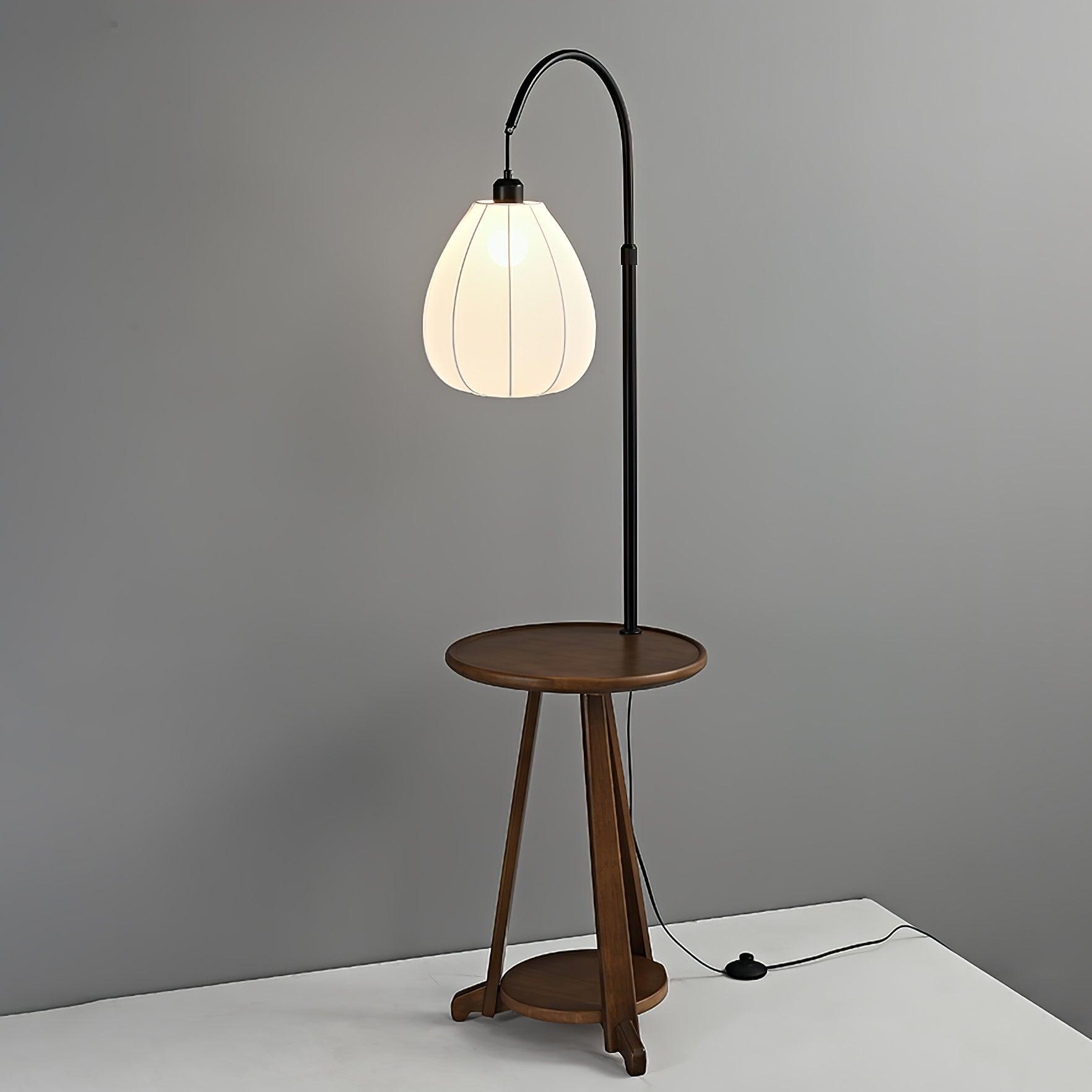 Vazoril Multifunctional Wood Fabric Floor Lamp