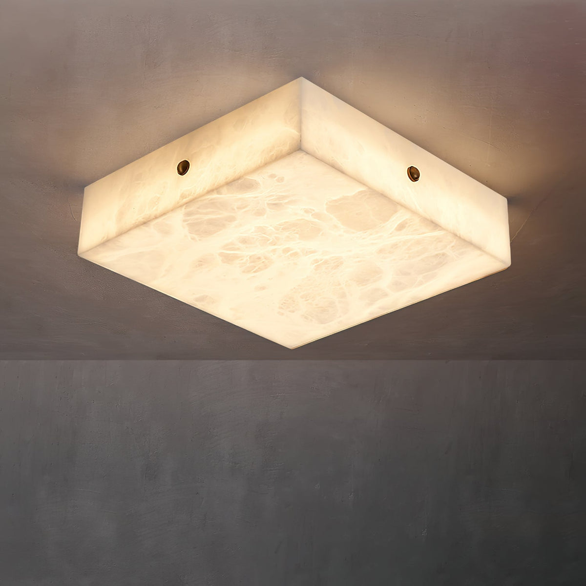 Rauduvys Modern Minimalist Alabaster  Ceiling Light