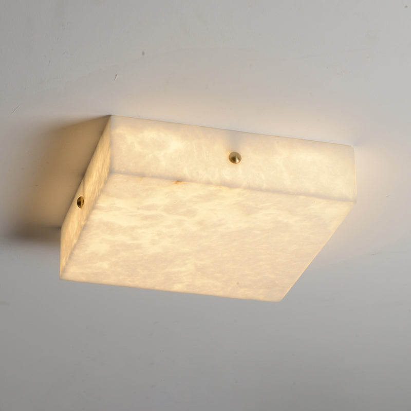 Rauduvys Modern Minimalist Alabaster  Ceiling Light