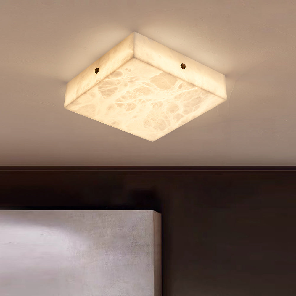 Rauduvys Modern Minimalist Alabaster  Ceiling Light