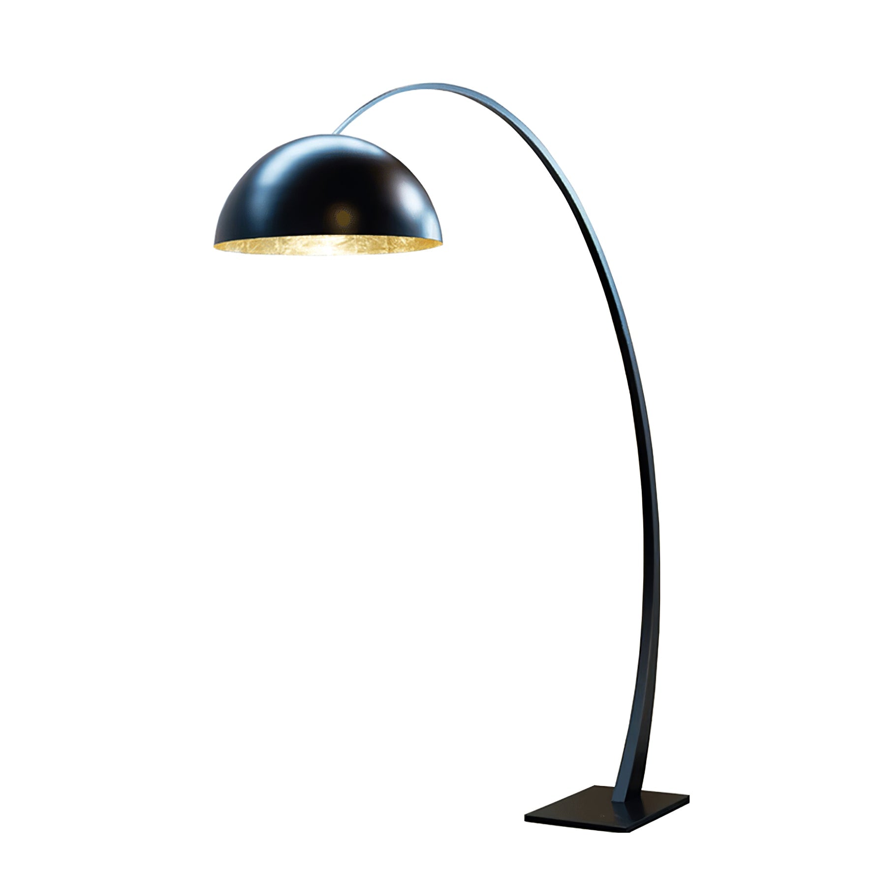 Cutalus Curved Black Arc Floor Lamp
