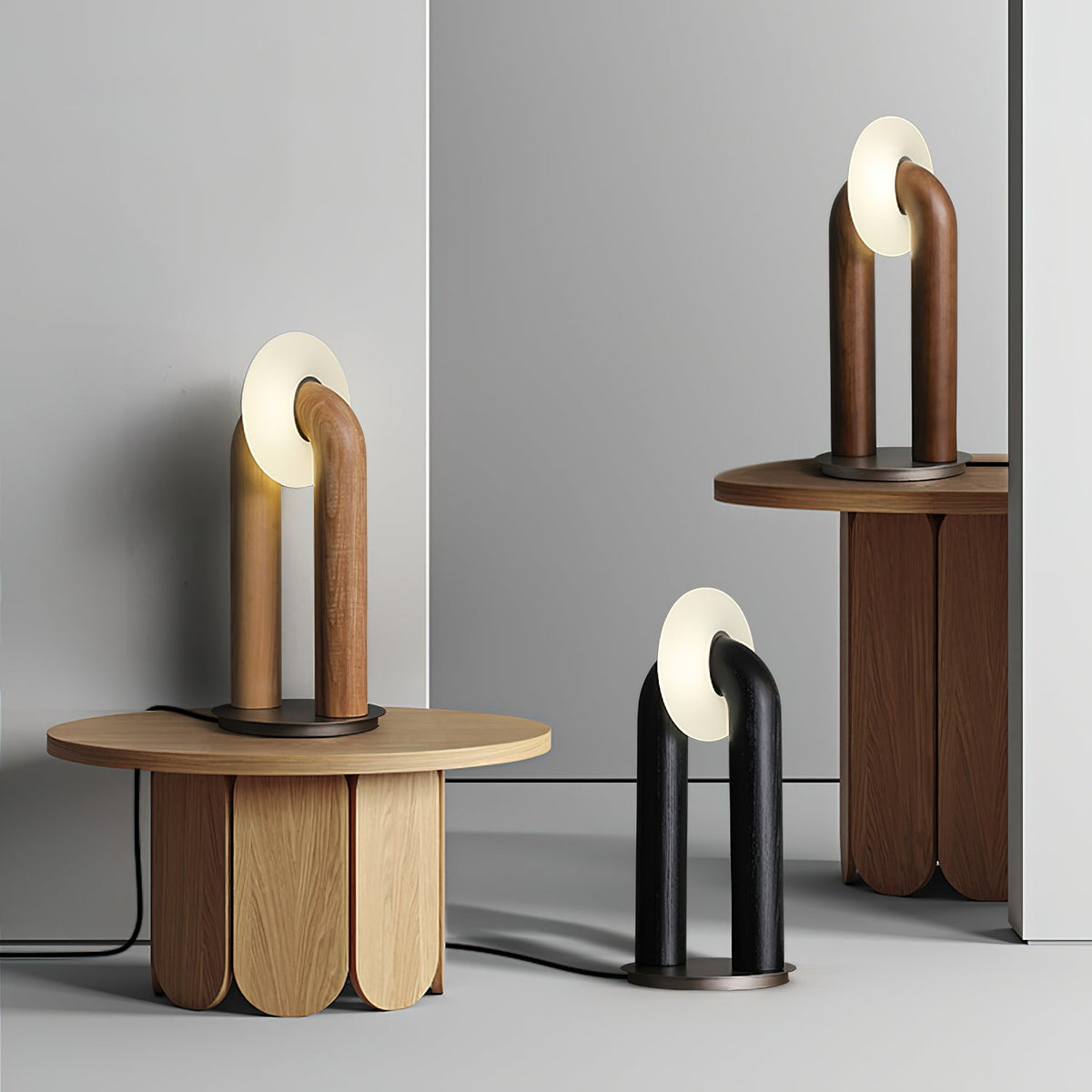 Raelix Wood Vintage Table Lamp