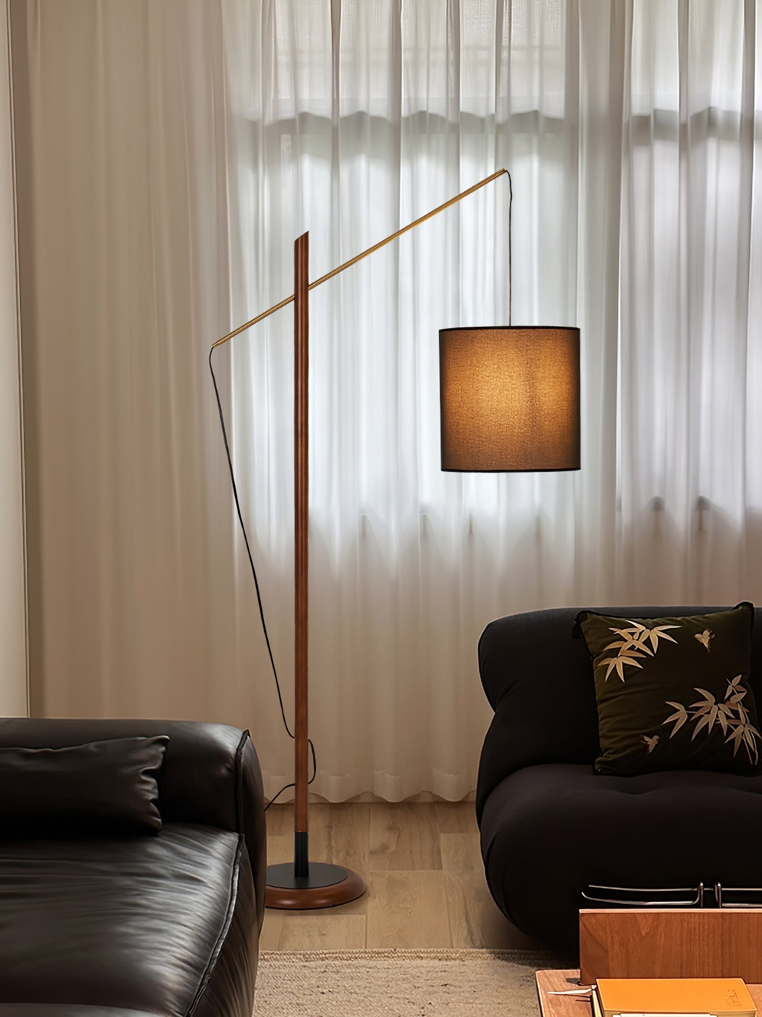 Nyvariol Minimalist Wood Floor Lamp