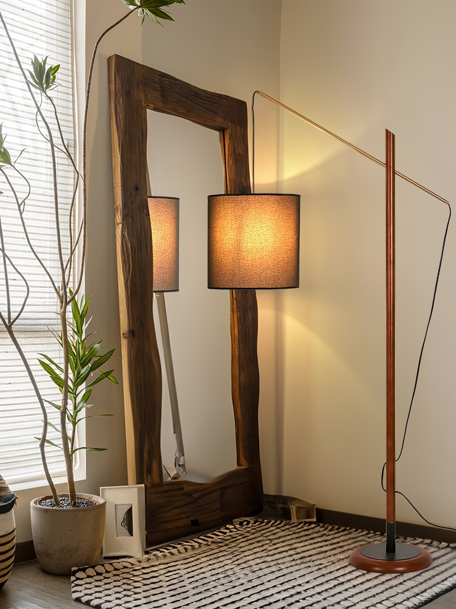 Nyvariol Minimalist Wood Floor Lamp