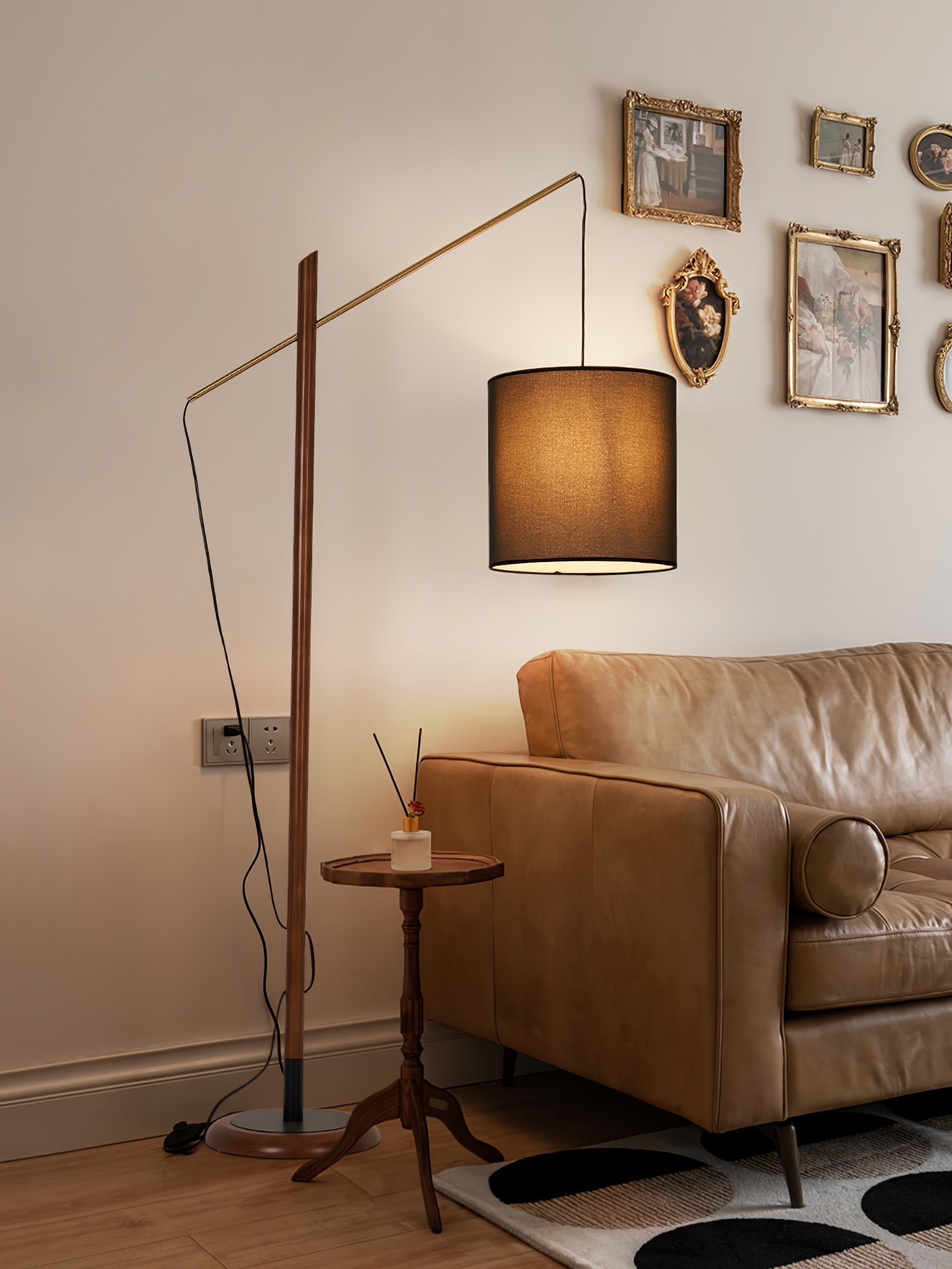 Nyvariol Minimalist Wood Floor Lamp