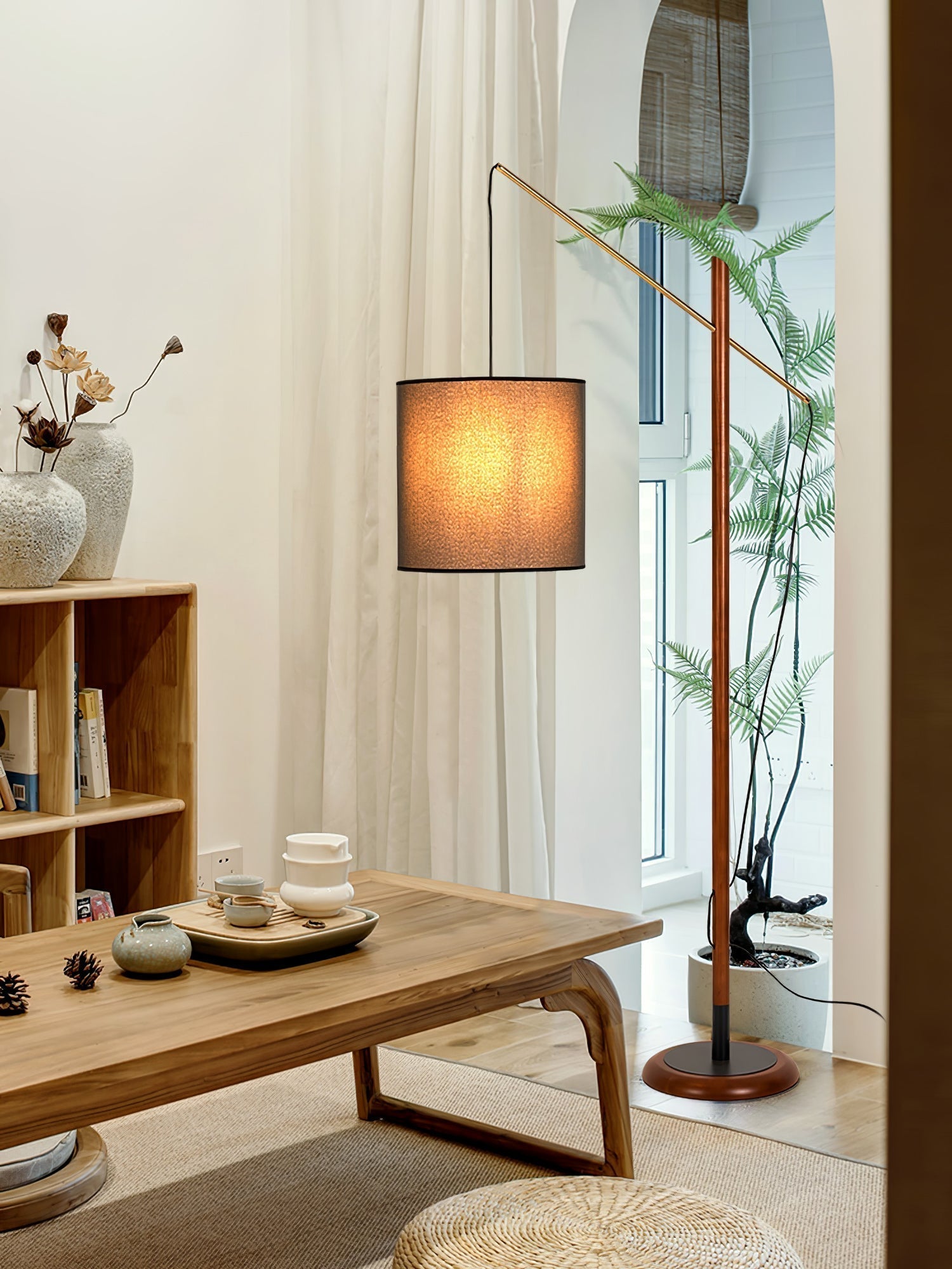Nyvariol Minimalist Wood Floor Lamp