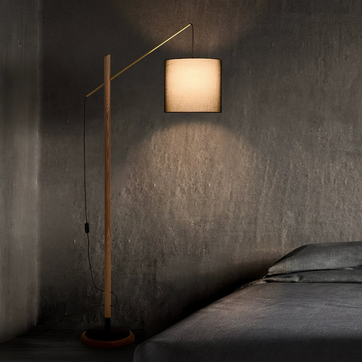 Nyvariol Minimalist Wood Floor Lamp
