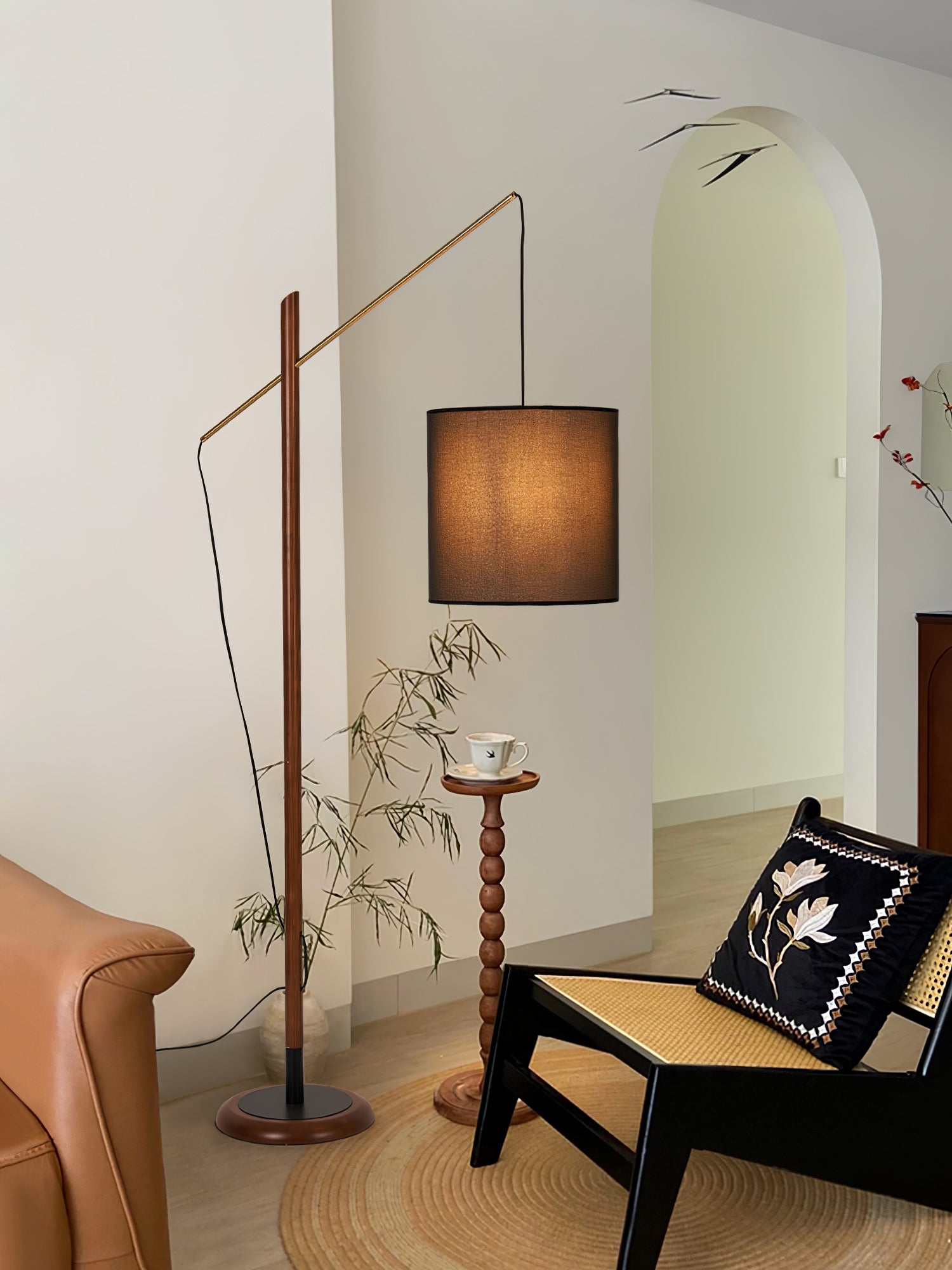 Nyvariol Minimalist Wood Floor Lamp