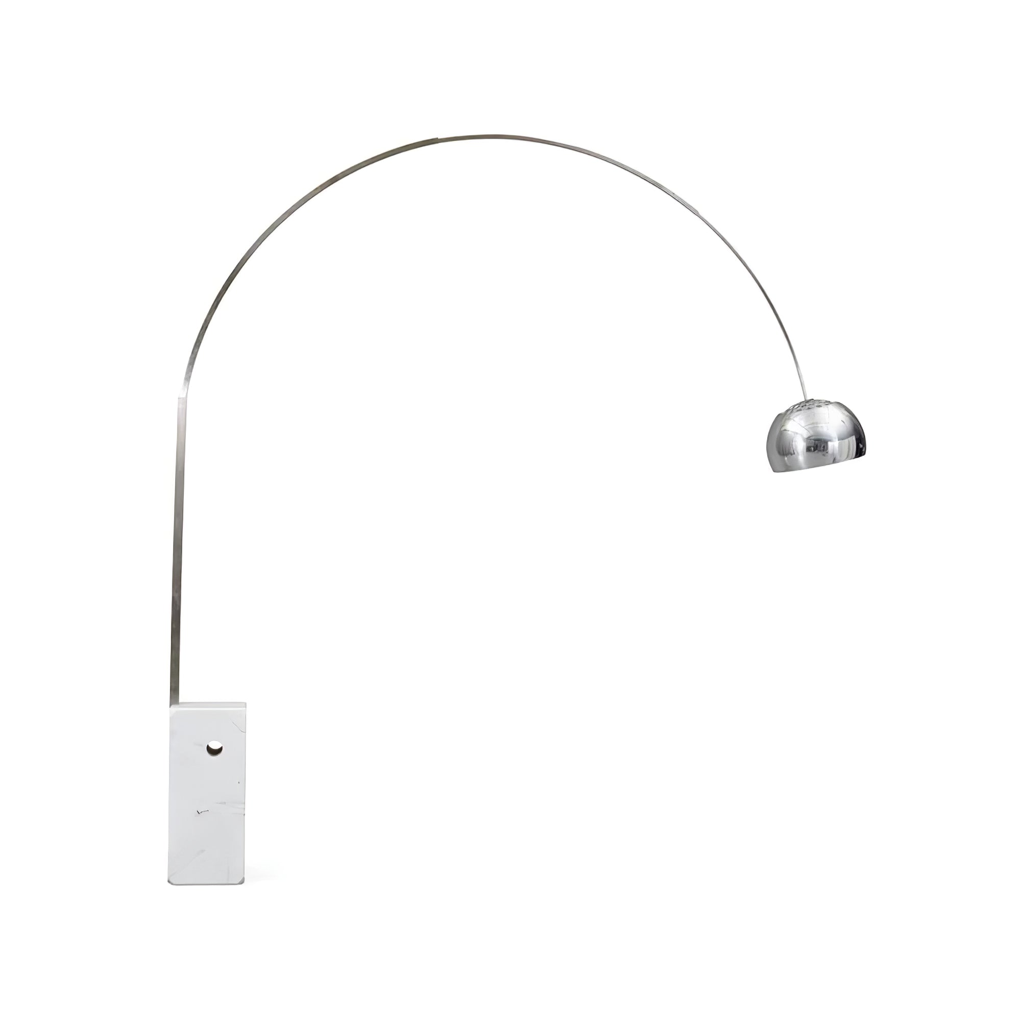Alevra Steel Marble Floor Lamp
