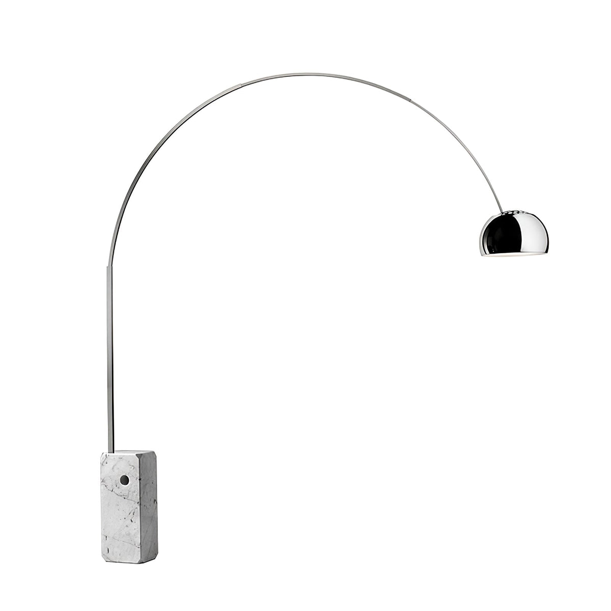 Alevra Steel Marble Floor Lamp