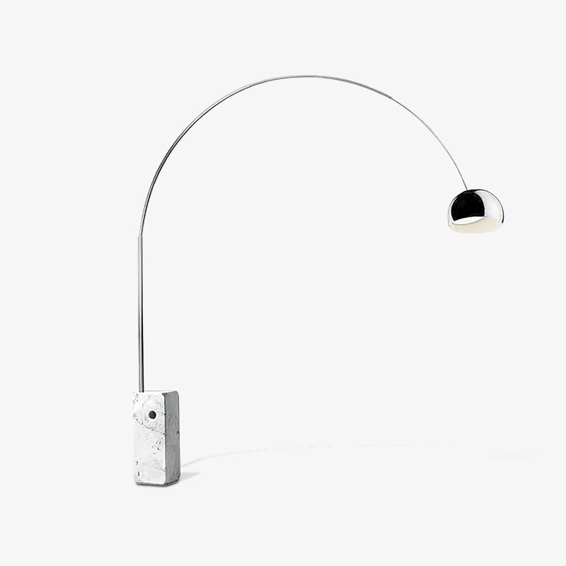 Alevra Steel Marble Floor Lamp